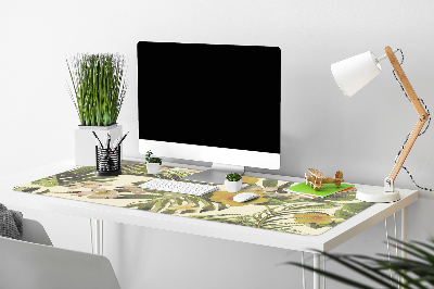 Tapis de bureau Feuilles tropicales et fleurs