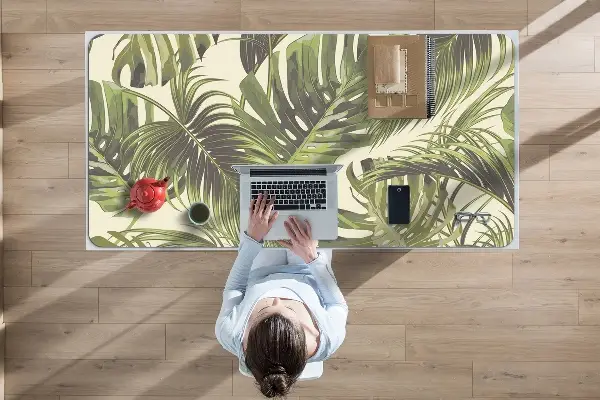 Protège bureau Feuilles tropicales