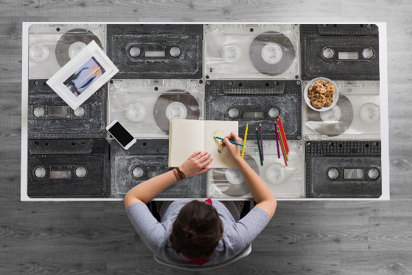 Tapis de bureau Vieille cassette