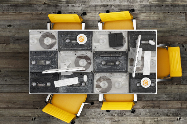 Tapis de bureau Vieille cassette