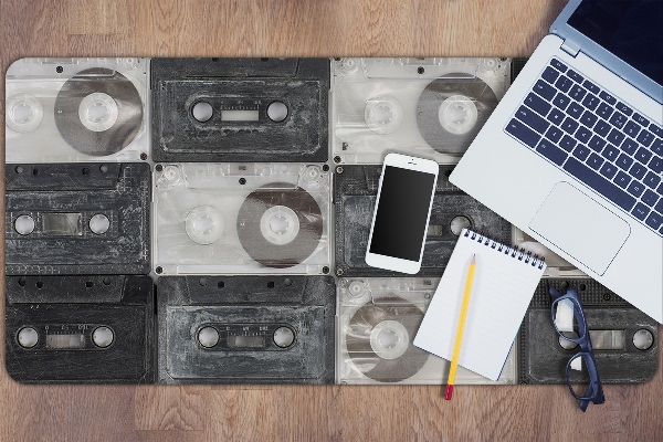 Tapis de bureau Vieille cassette