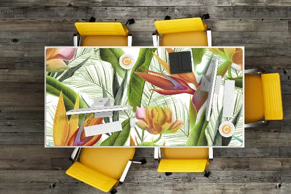 Sous-main bureau Plantes tropicales