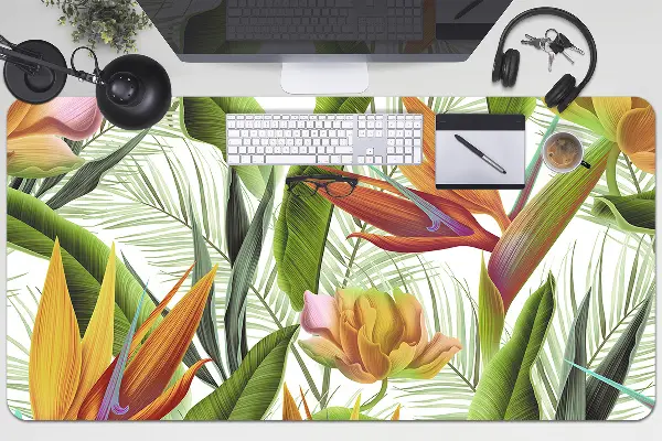 Sous-main bureau Plantes tropicales