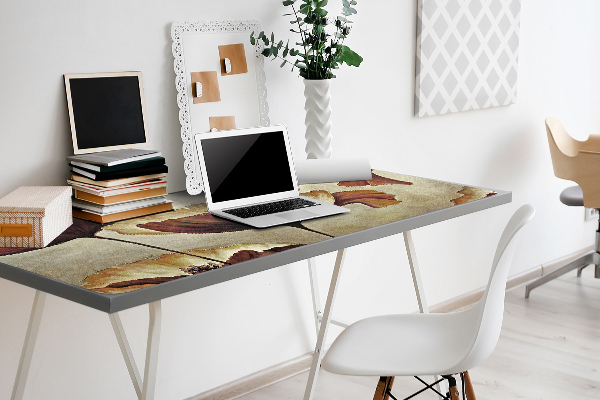 Sous-main bureau Grand pavot