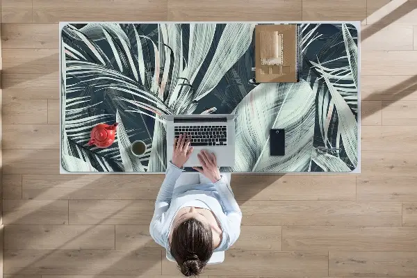 Protège bureau Feuilles exotiques