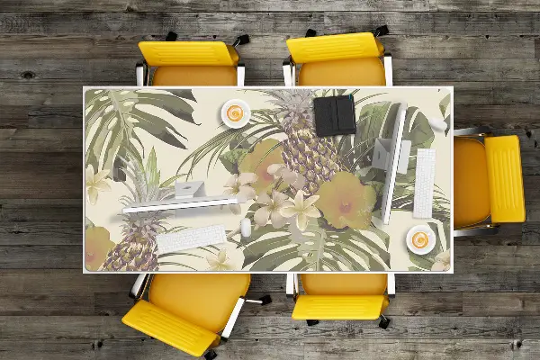 Sous main de bureau Ananas