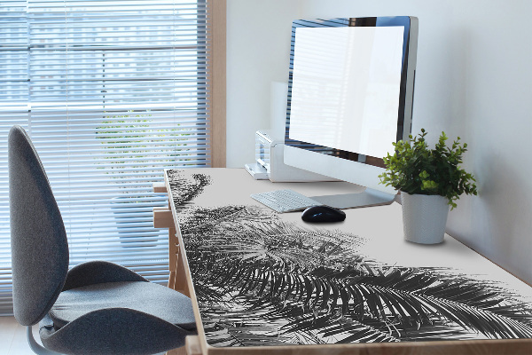 Sous-main bureau Palmiers sur le ciel