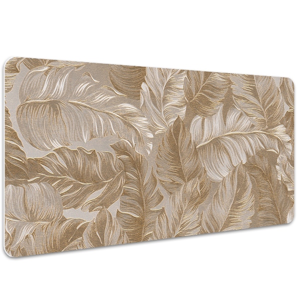 Tapis de bureau feuilles d'or