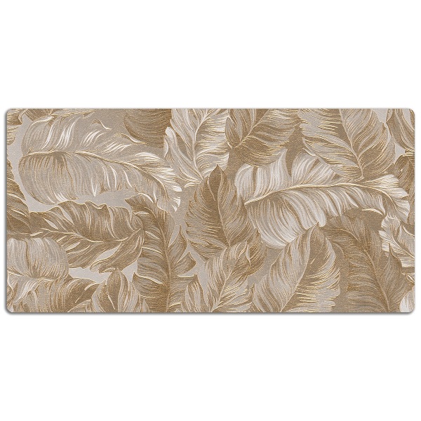 Tapis de bureau feuilles d'or