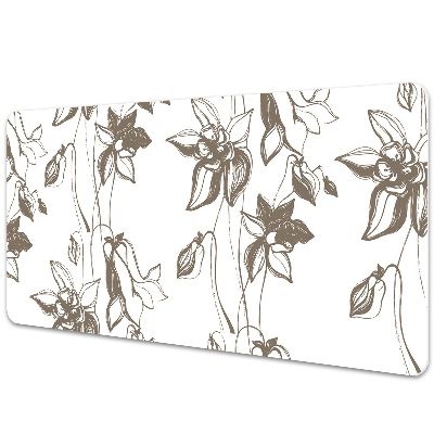 Tapis de bureau Dessin de fleurs