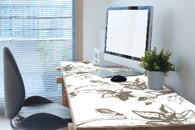 Tapis de bureau Dessin de fleurs