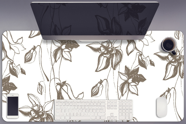 Tapis de bureau Dessin de fleurs