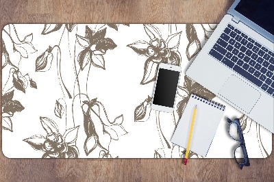 Tapis de bureau Dessin de fleurs