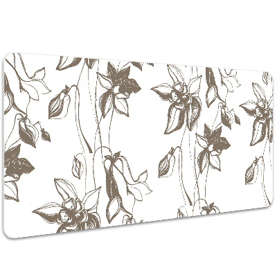 Tapis de bureau Dessin de fleurs