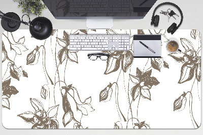 Tapis de bureau Dessin de fleurs