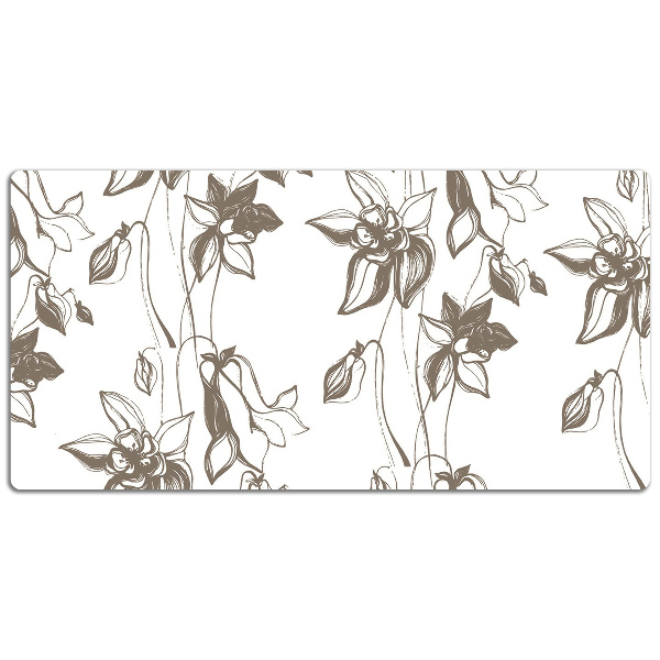 Tapis de bureau Dessin de fleurs
