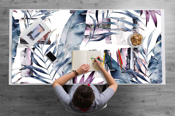 Sous-main bureau Fleurs de marbre