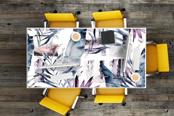 Sous-main bureau Fleurs de marbre