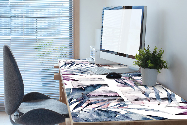Sous-main bureau Fleurs de marbre