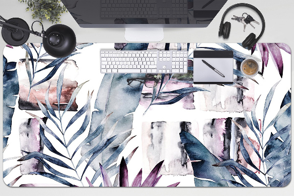 Sous-main bureau Fleurs de marbre