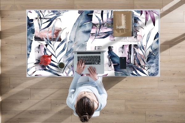 Sous-main bureau Fleurs de marbre