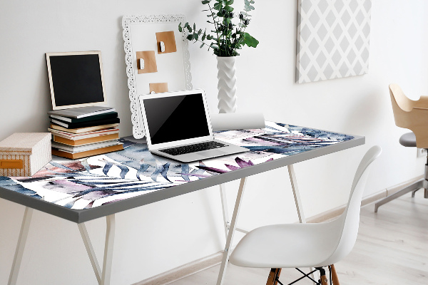 Sous-main bureau Fleurs de marbre