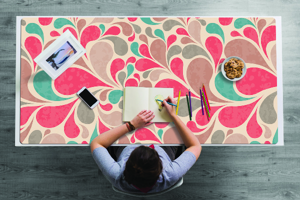 Sous-main bureau Larmes colorées