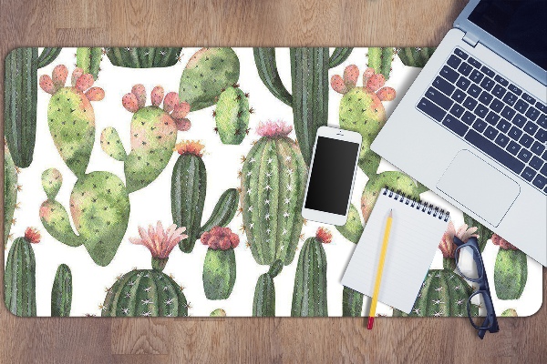 Protège bureau Cactus avec des pointes
