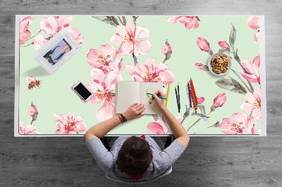 Tapis de bureau fleurs de cerisier