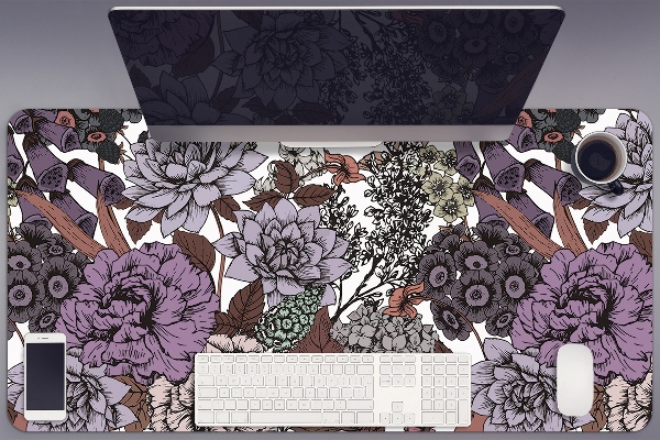 Sous-main bureau Un jardin de secrets