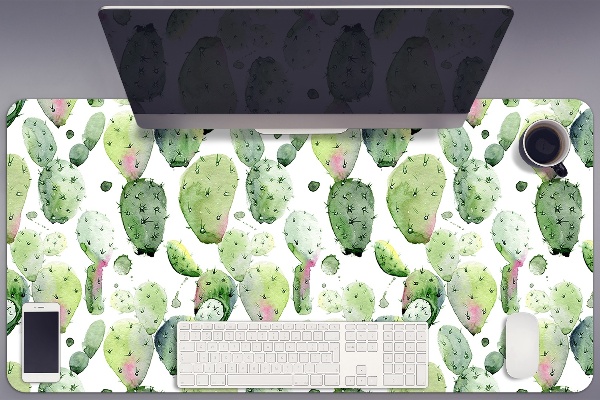 Sous-main bureau Cacti tropical