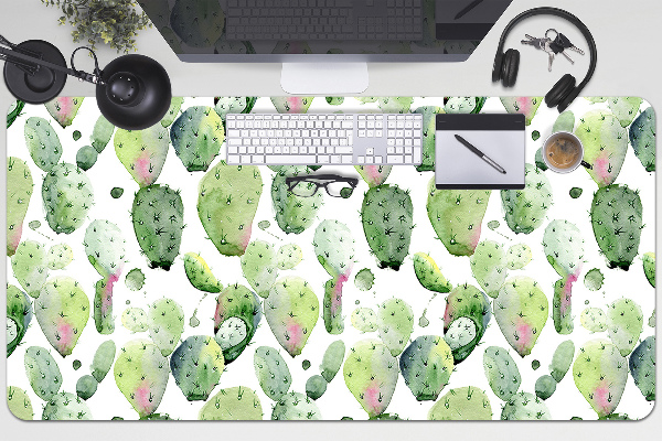 Sous-main bureau Cacti tropical