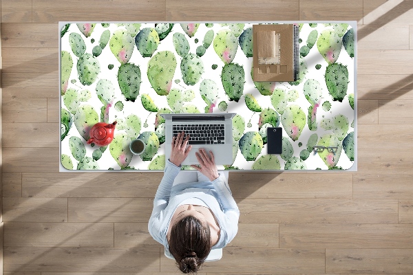 Sous-main bureau Cacti tropical