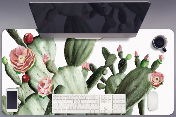 Sous main de bureau Cactus