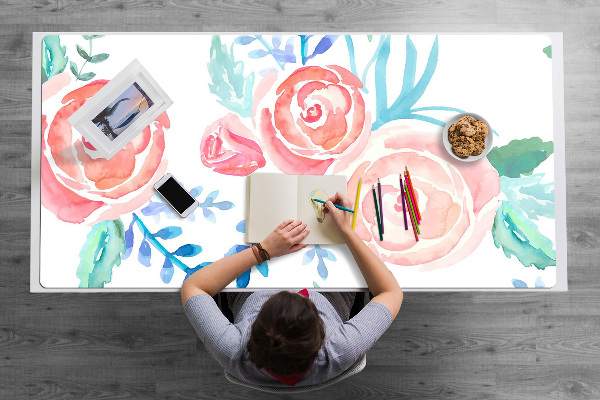 Tapis de bureau Fleurs lumineuses