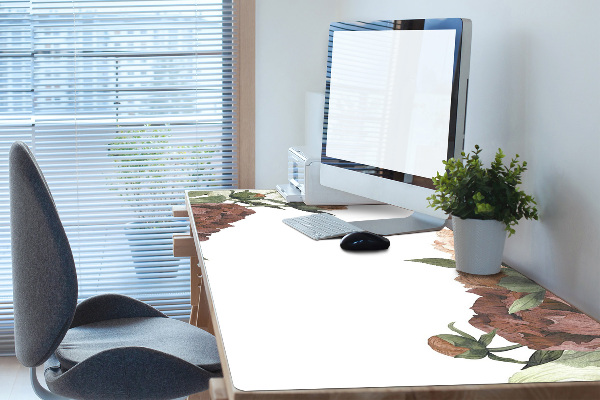 Tapis de bureau Pivoines vintage