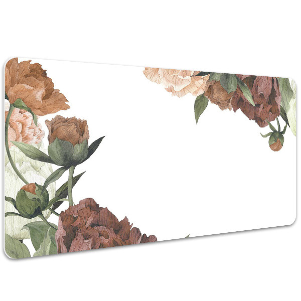 Tapis de bureau Pivoines vintage