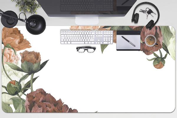 Tapis de bureau Pivoines vintage