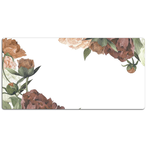 Tapis de bureau Pivoines vintage