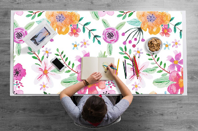 Tapis de bureau Dessin de fleurs