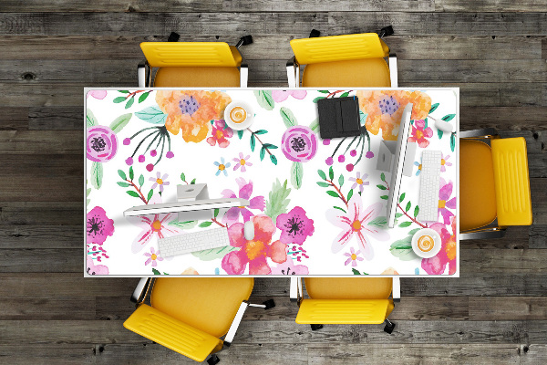 Tapis de bureau Dessin de fleurs