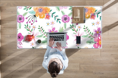 Tapis de bureau Dessin de fleurs