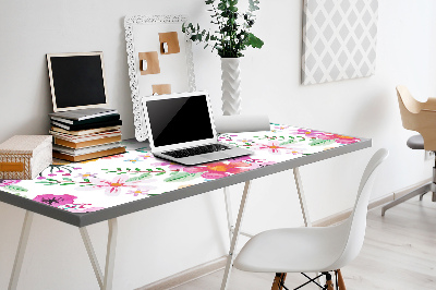 Tapis de bureau Dessin de fleurs