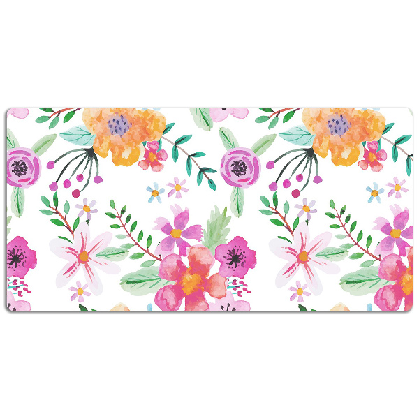 Tapis de bureau Dessin de fleurs