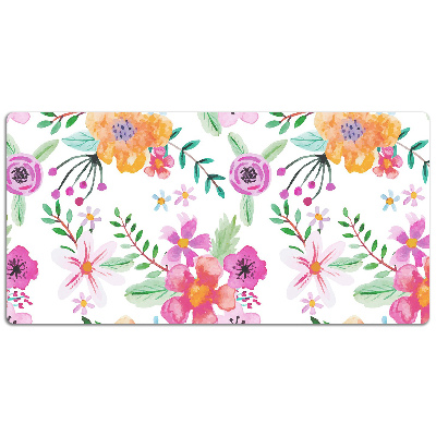 Tapis de bureau Dessin de fleurs