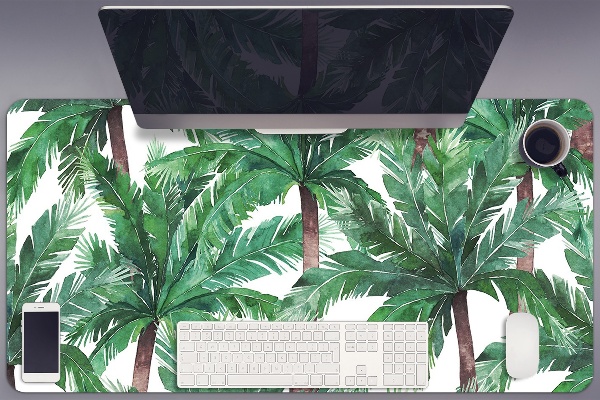 Sous-main bureau Paumes tropicales