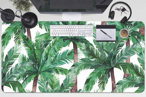 Sous-main bureau Paumes tropicales