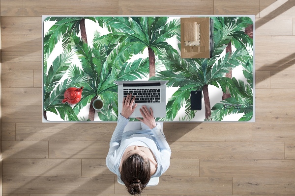 Sous-main bureau Paumes tropicales