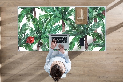 Sous-main bureau Paumes tropicales