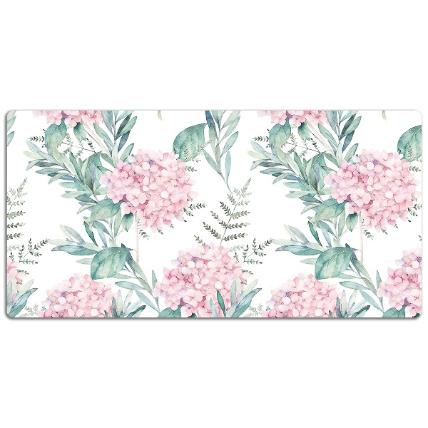Sous-main bureau Fleurs roses claires